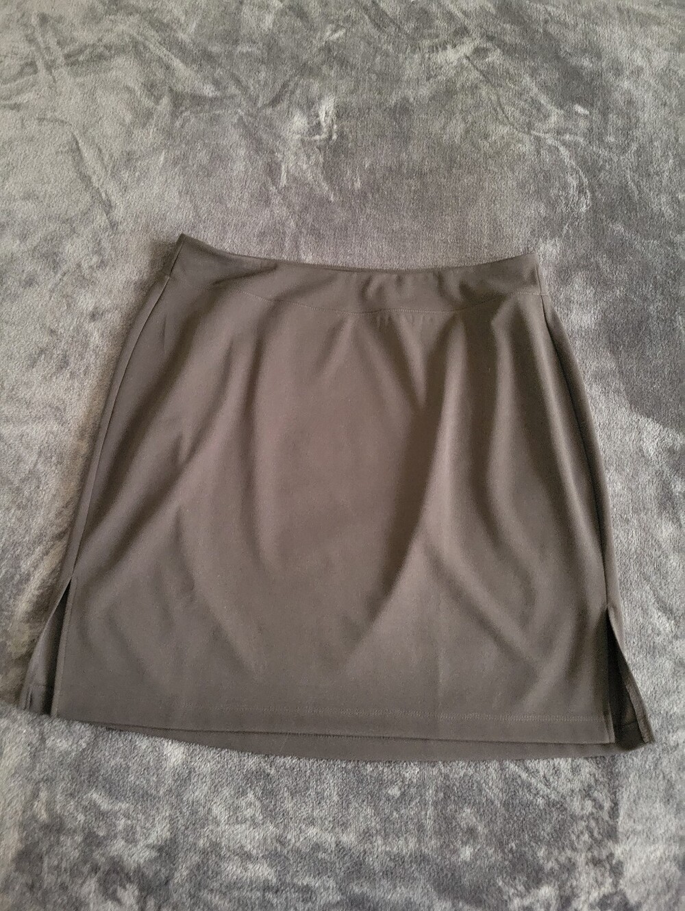 Maurices Black Knee-Length Pencil Skirt With Side Slit 1X